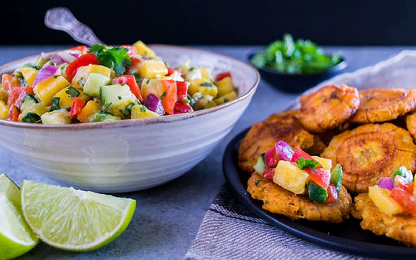 tostones-with-spicy-mango-salsa