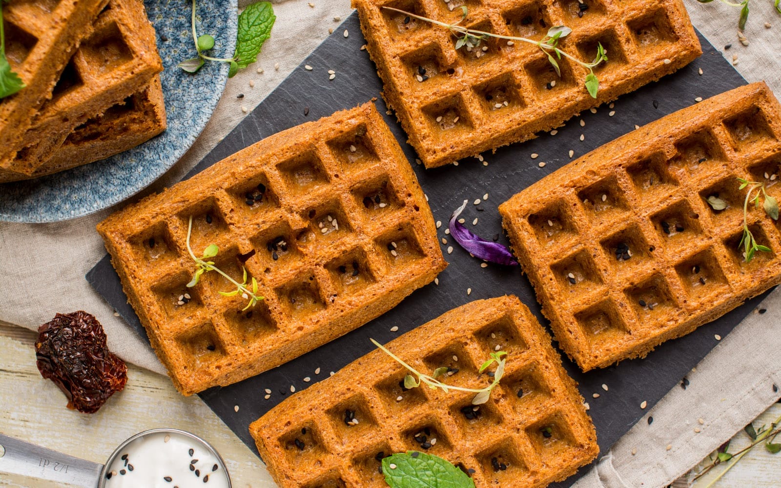 Pizza Flavored Potato Waffles