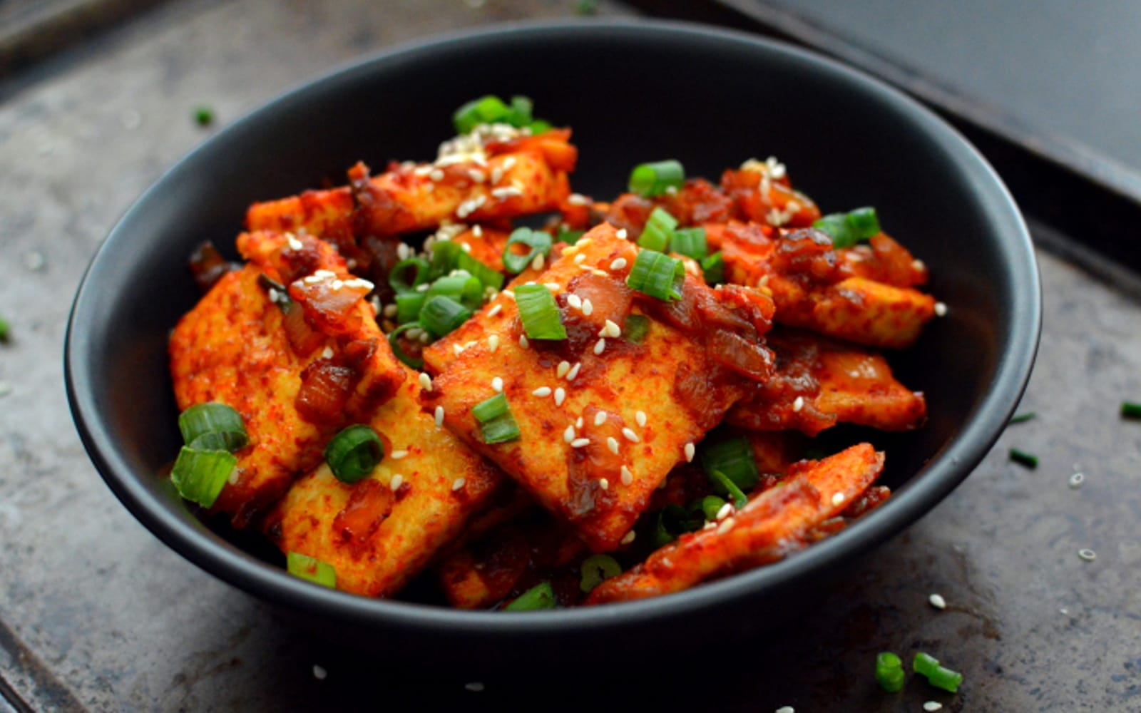 Dubu Jorim: Korean Spicy Braised Tofu