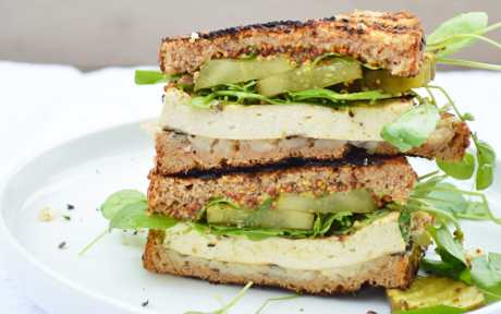 Grilled Cuban Tofu Sandwich