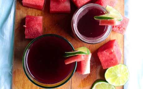 Boozy Watermelon Hibiscus Refresher