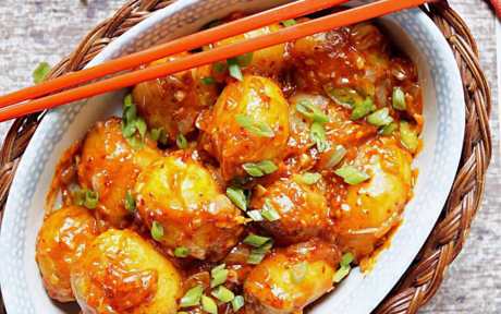 Schezwan Baby Potatoes