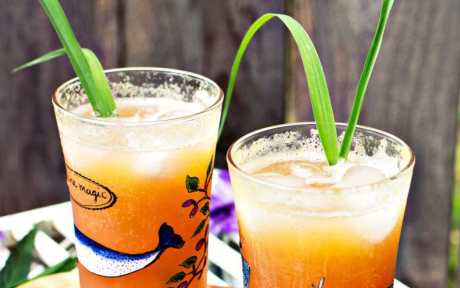 Peach and Lemongrass Shrub
