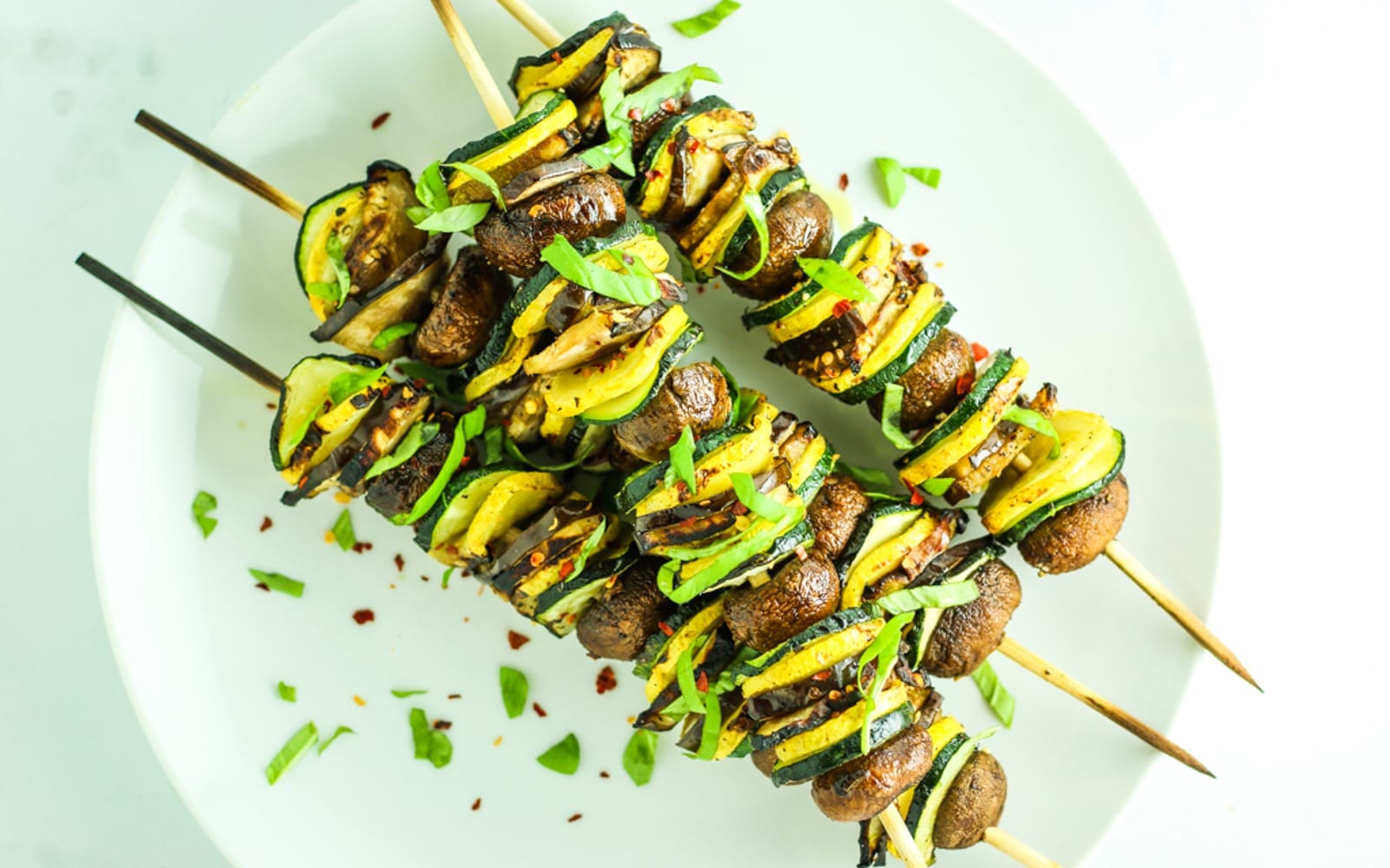 Vegan Grilled Ratatouille Kebabs 