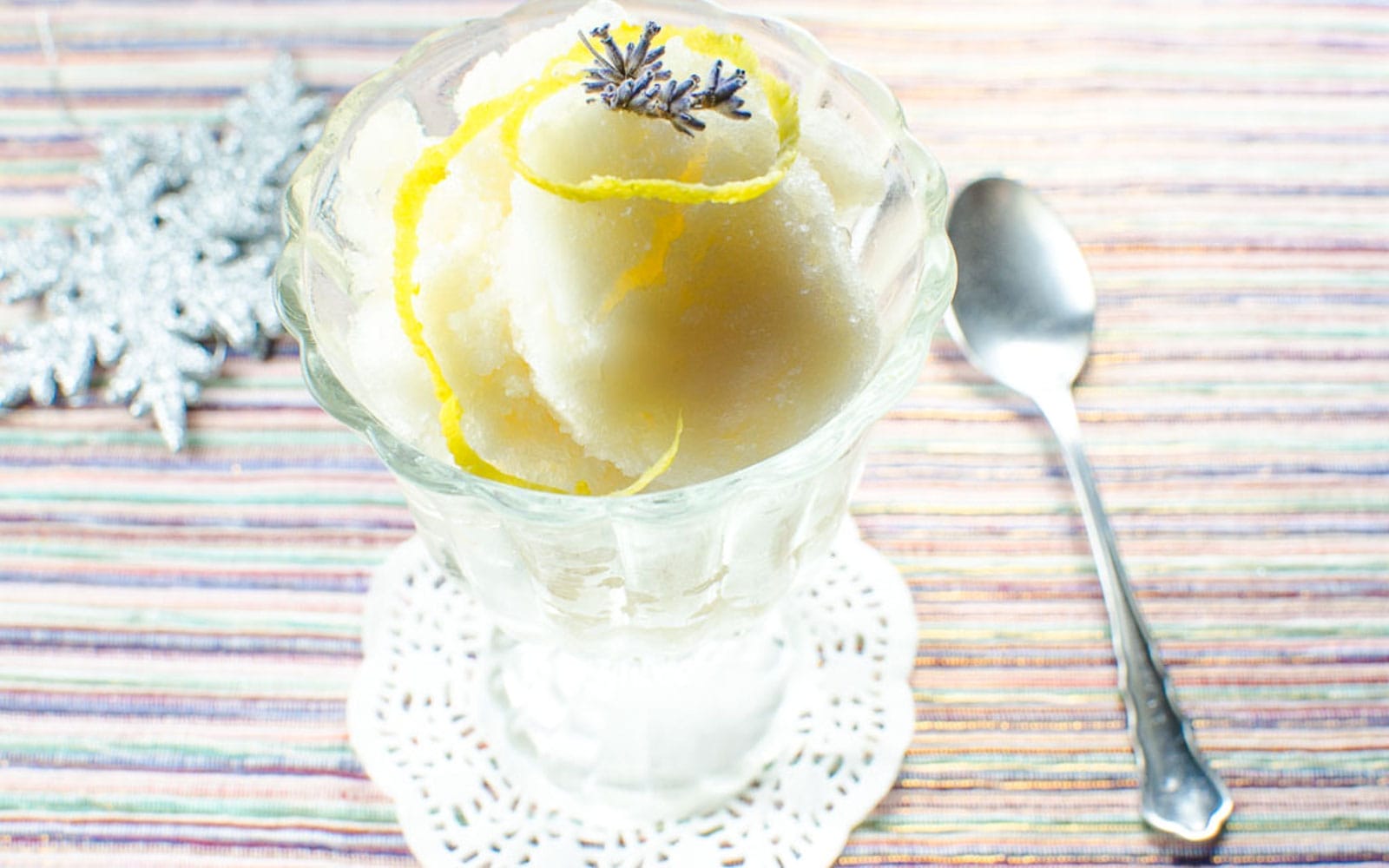 Vegan Lavender and Lemon Sorbet