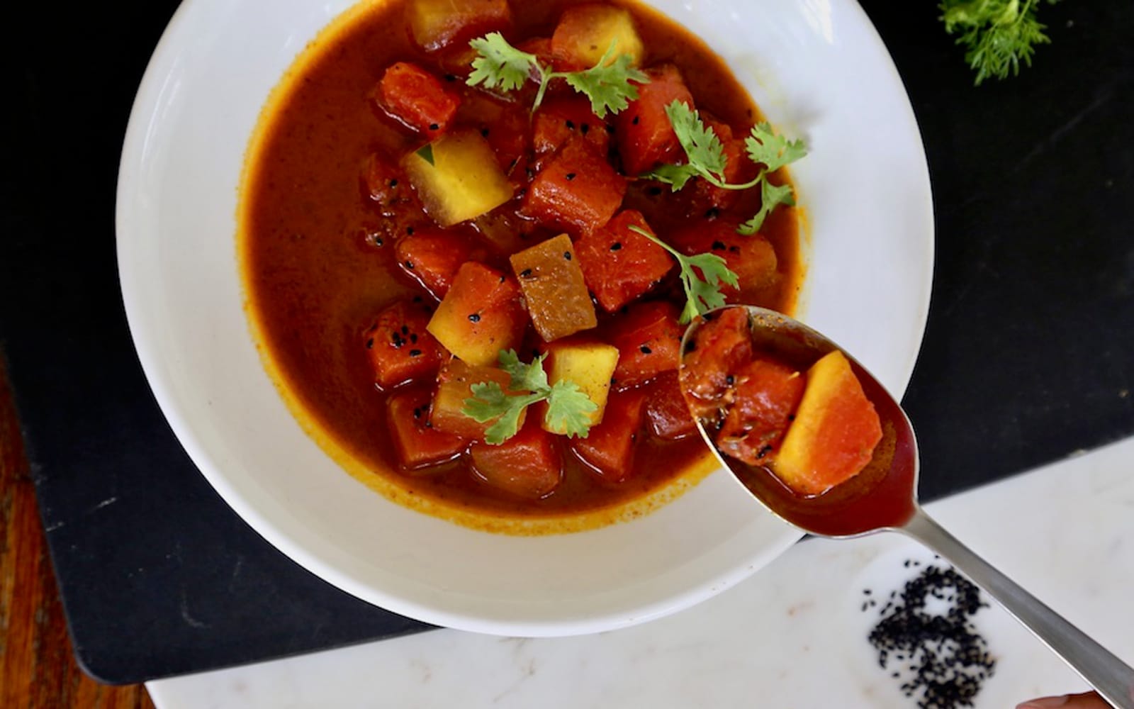Sweet and Spicy Watermelon Curry