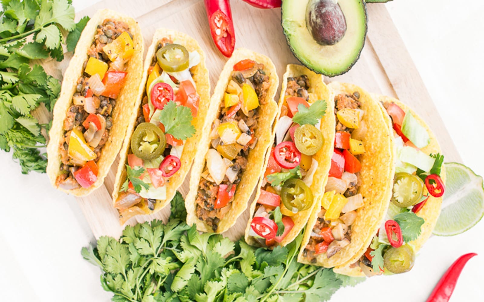 High-Protein Lentil and Split Pea Tacos [Vegan, Gluten-Free]