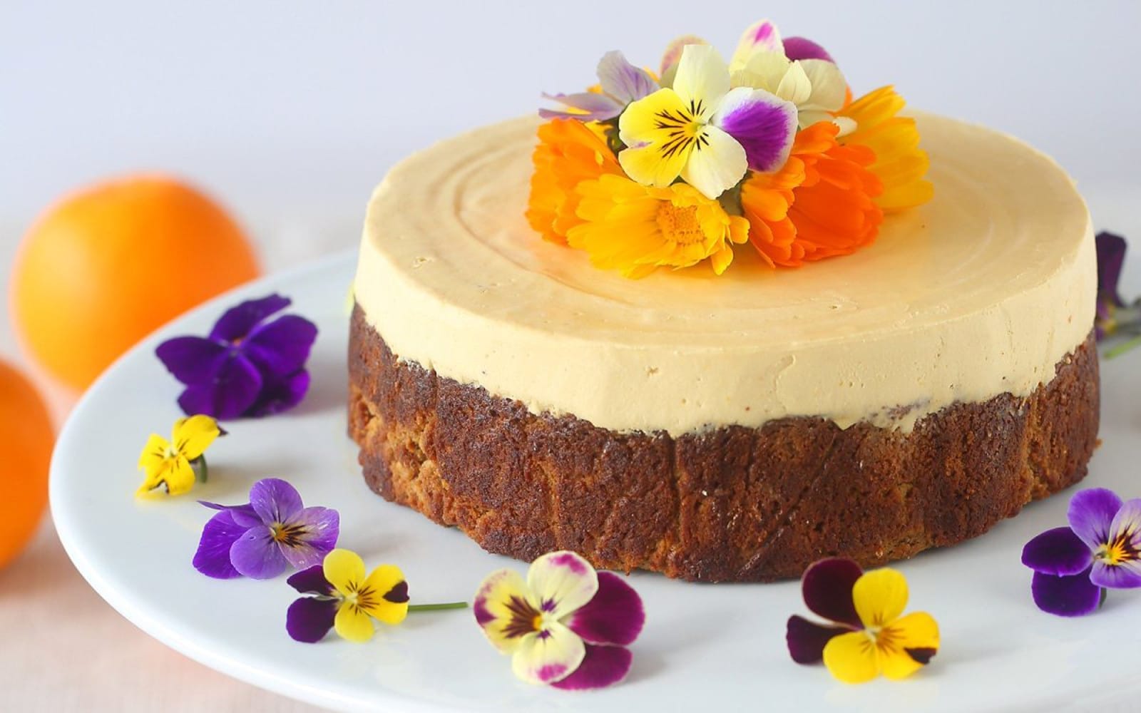 Orange Almond Cheesecake