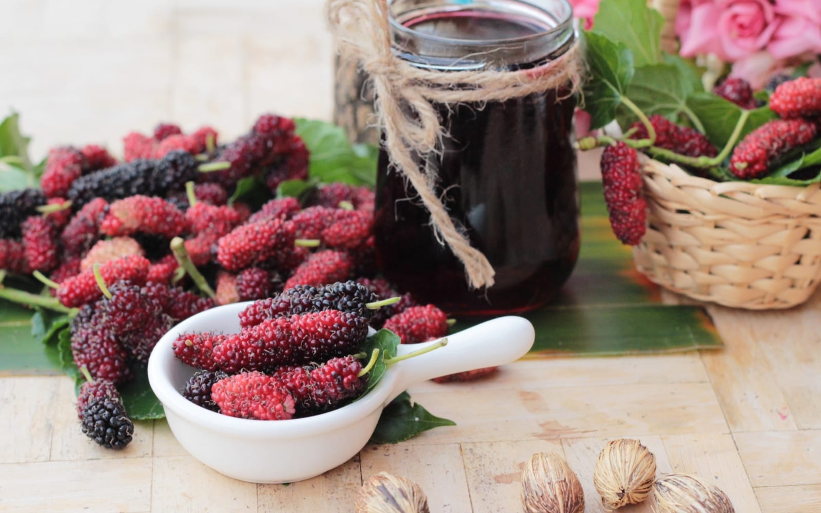 mulberries