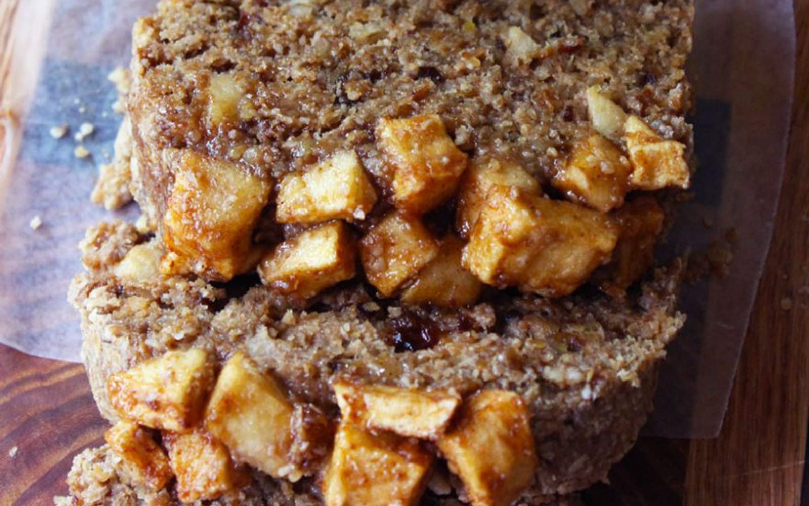 Vegan Raw Cinnamon Apple Bread