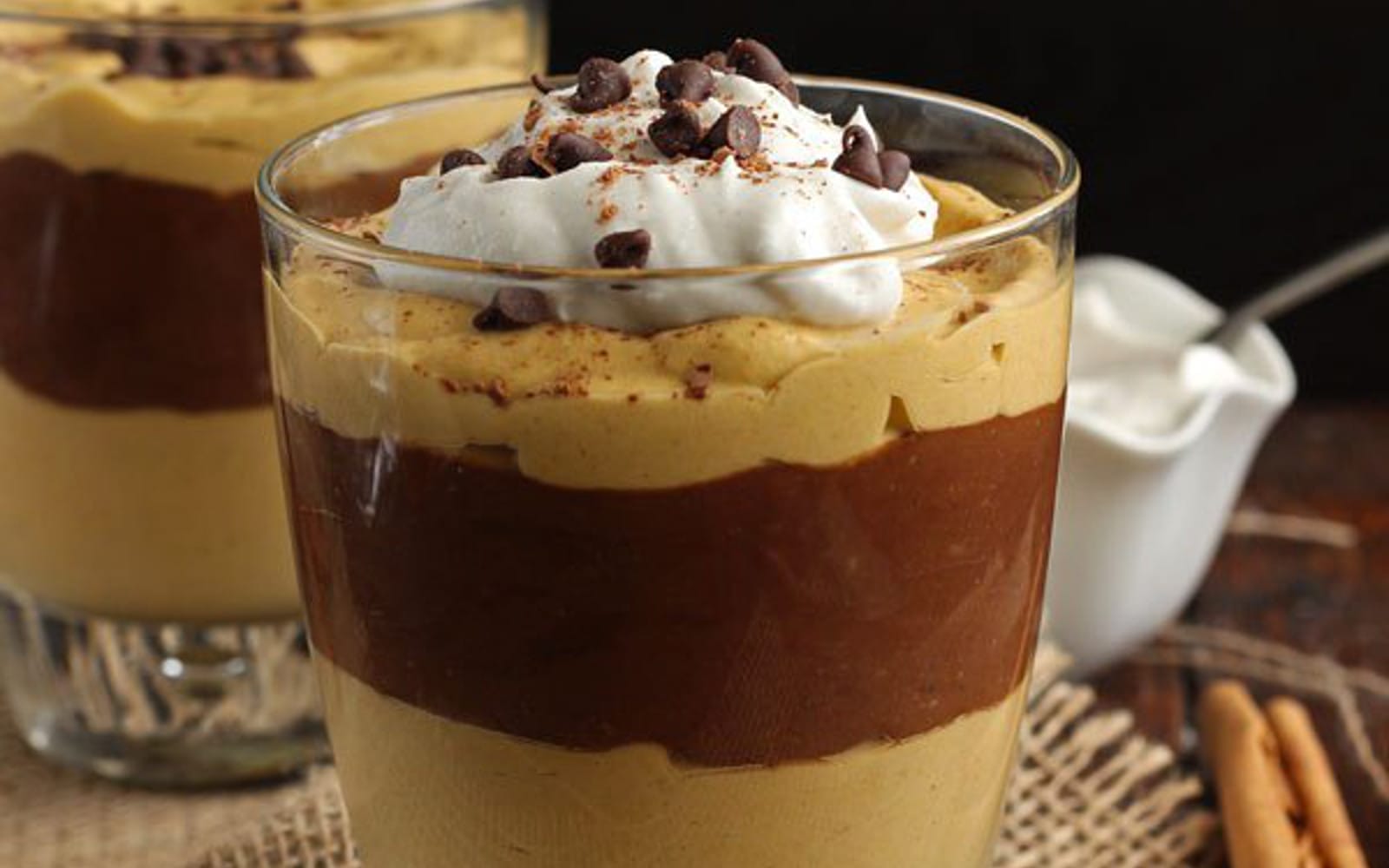 Chocolate Pumpkin Pudding Parfait
