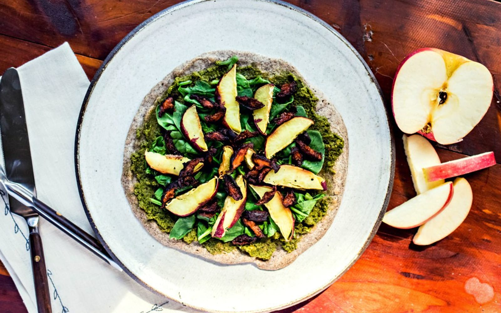 buckwheat-flatbread-with-shiitake-bacon-and-apple