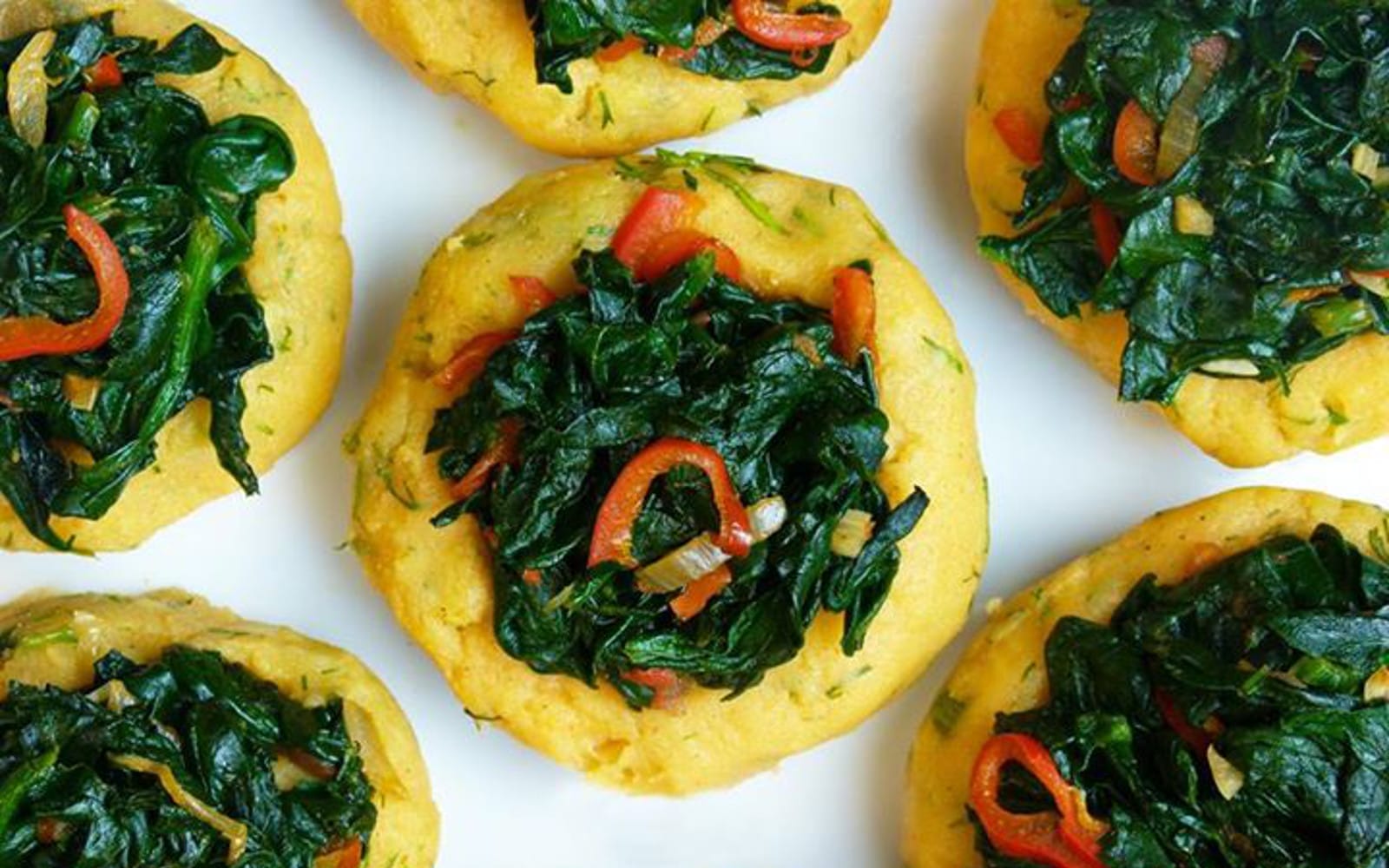 Vegan Grain-Free Spinach and Pepper Potato Bowls