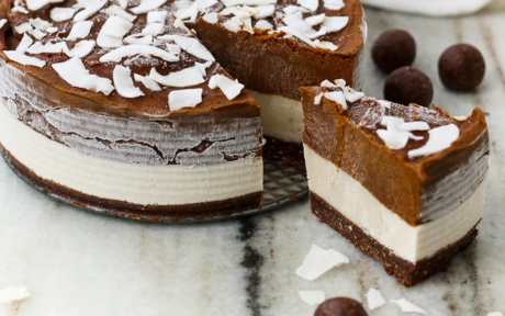 Pumpkin Chocolate Cheesecake [Vegan, Gluten-Free]