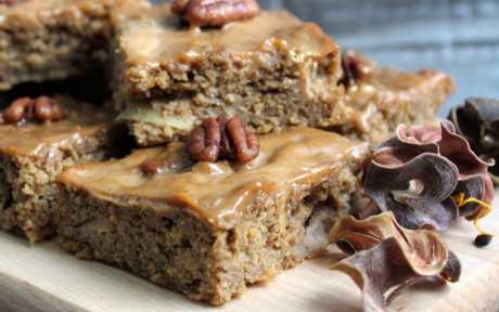 Spiced Apple and Almond Butter Blondies [Vegan, Gluten-Free]