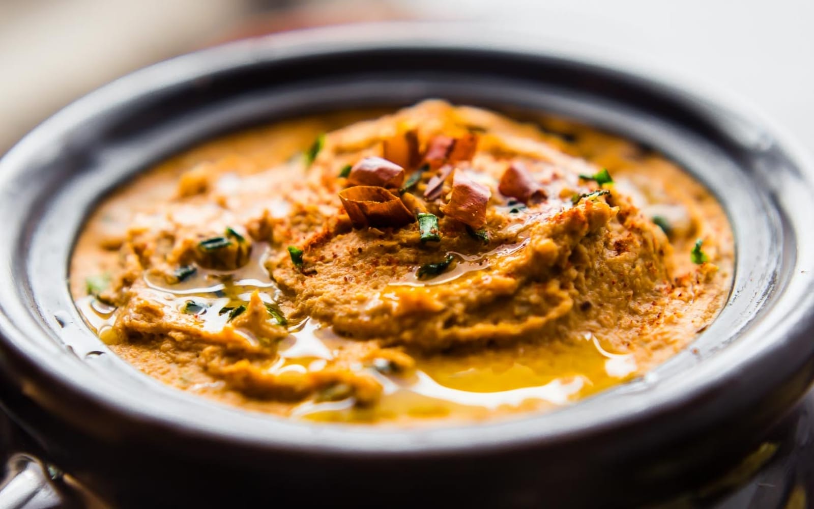 Vegan Chipotle Blacked Peas Hummus