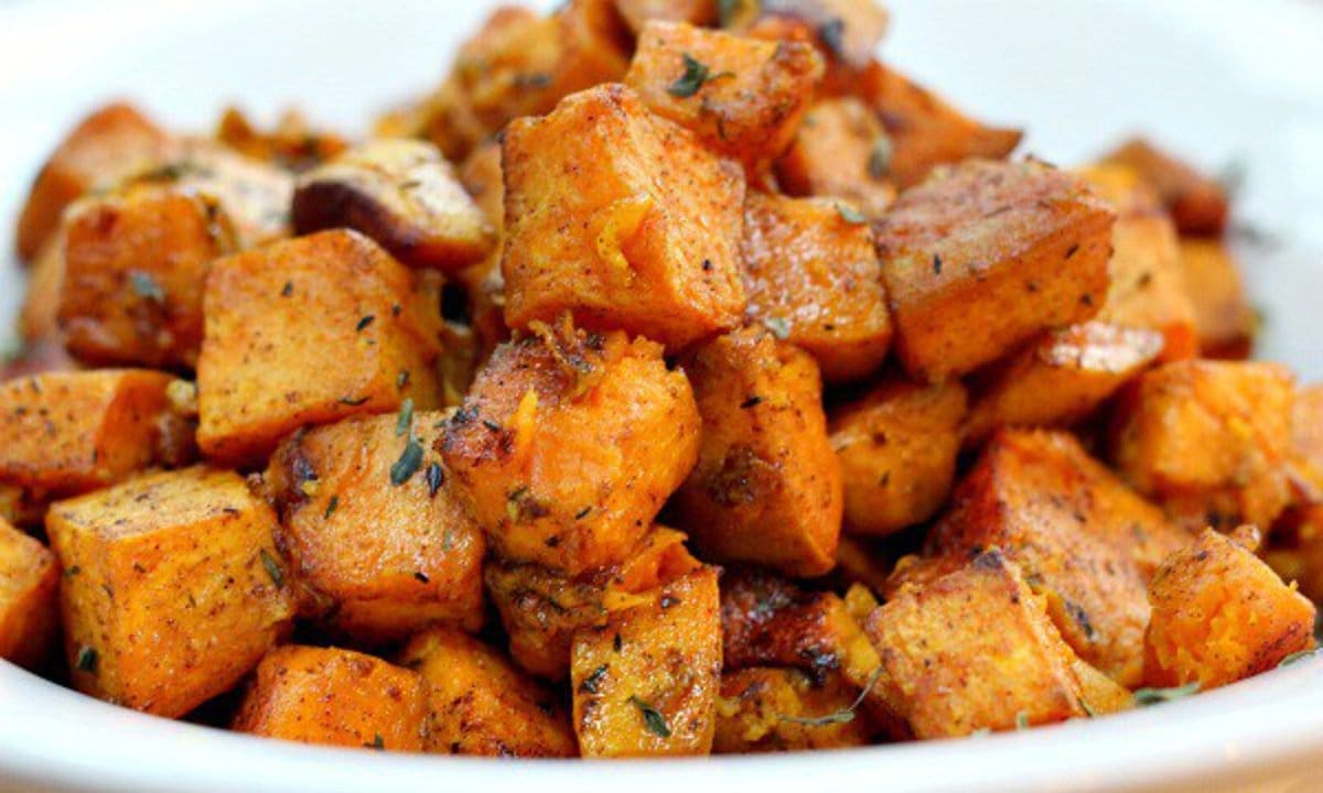 Crispy fried sweet potato