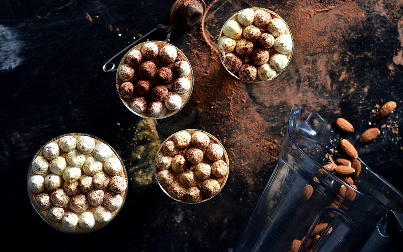 Vegan Gluten-Free Raw GIngerbread Tiramisu top view