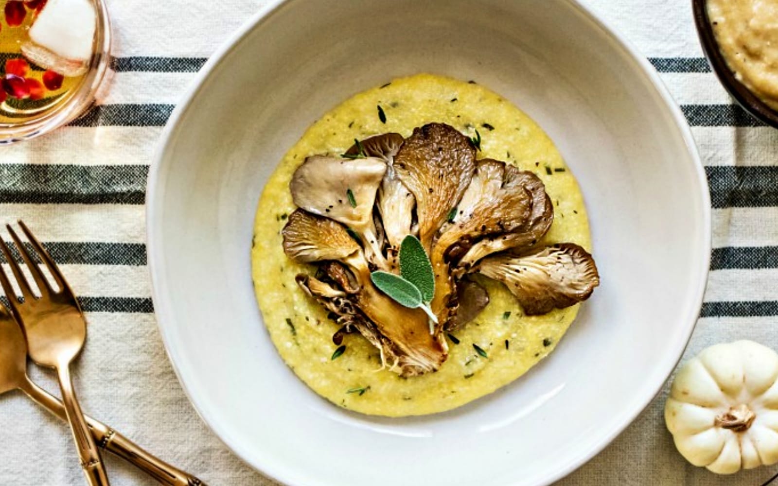 Vegan Grain-Free Oyster Mushroom Steaks With Miso Gravy