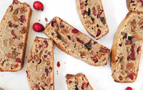 Vegan Gluten-Free Sweet Spiced Orange Cranberry Bread
