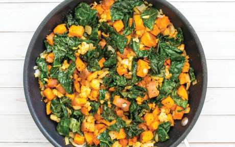 kale tempeh hash