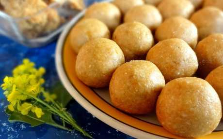 peanut oats and jaggery balls vegan