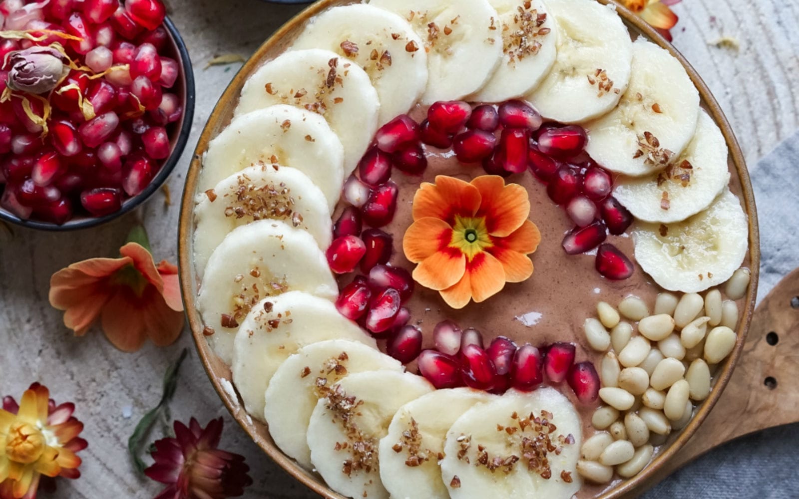 Silken Tofu Chocolate Smoothie Bowl