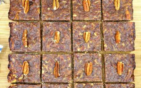 Vegan Gluten-Free Paleo Pecan Pie Bars soy-free refined sugar free