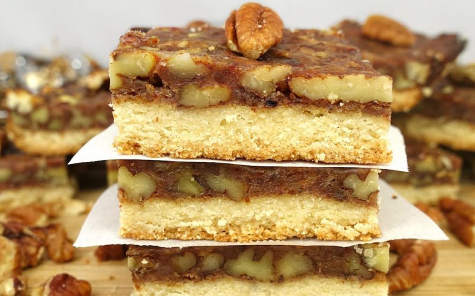 Vegan soy-free refined sugar free Gluten-Free Paleo Pecan Pie Bars