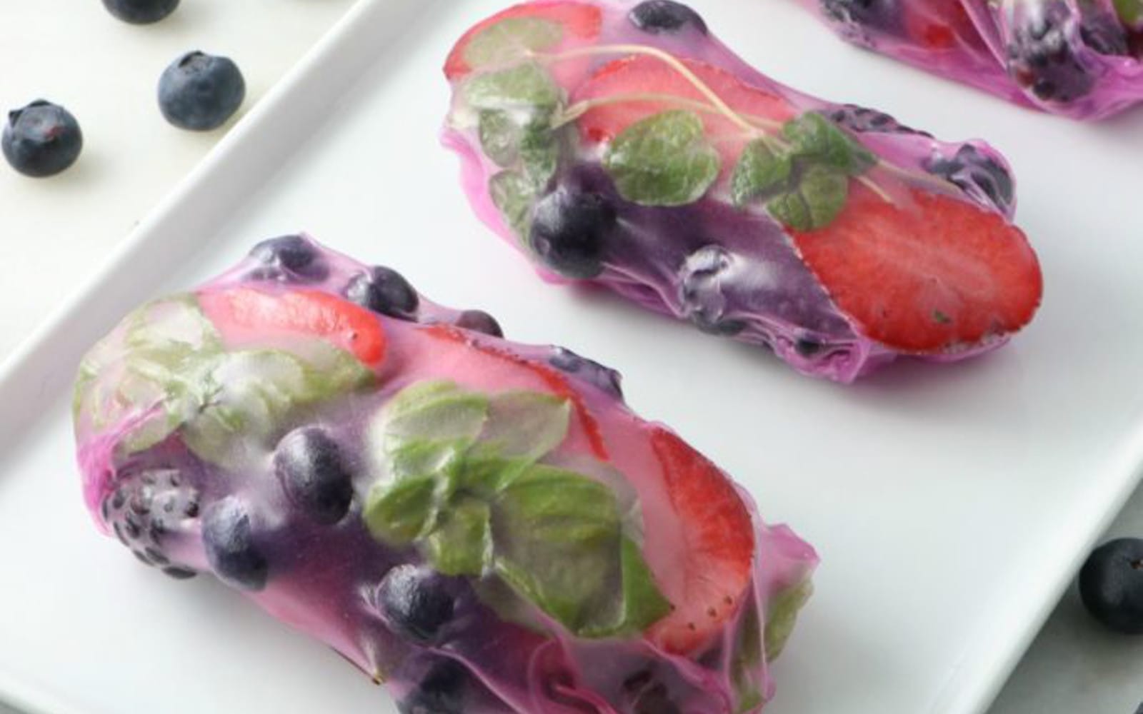 Vegan Dragon Fruit Summer Rolls