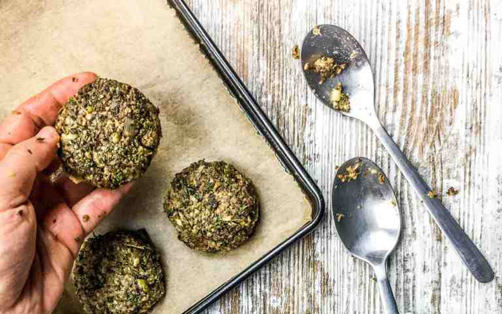 Vegan Gluten-Free Mung Bean Burger with Mushroom and Kale