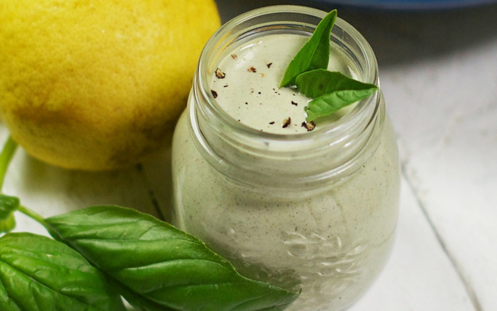 6-Ingredient Tahini, Hemp Seed, and Basil Dressing