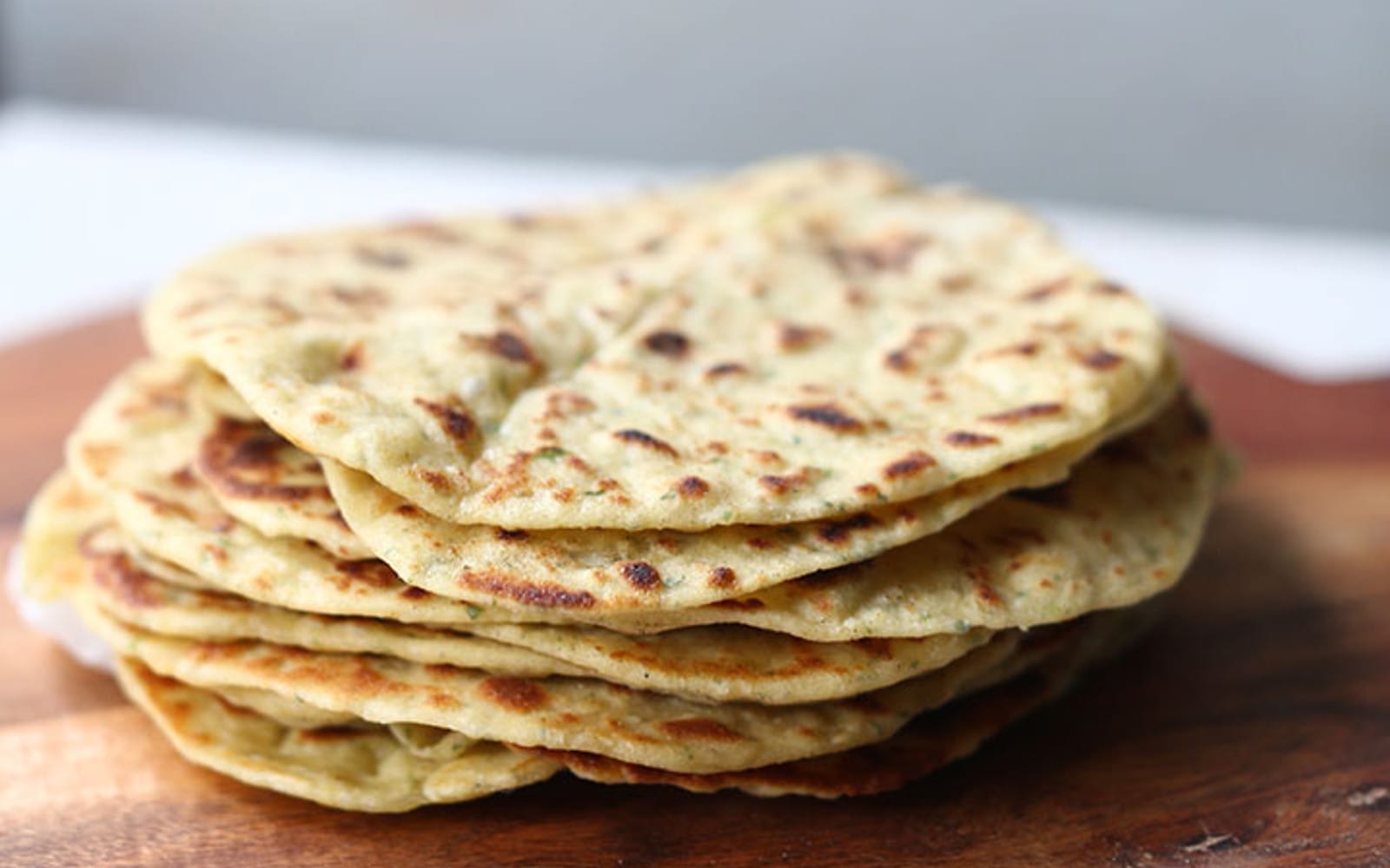 Vegan Garlic and Herb Chickpea Flatbread Tortilla