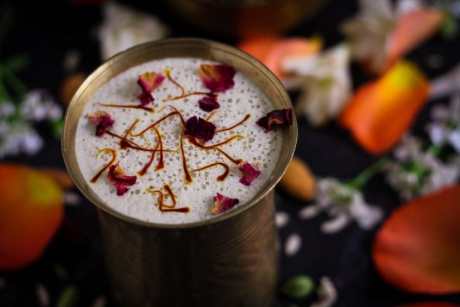 Vegan Instant Thandai Masala Mix in beverage