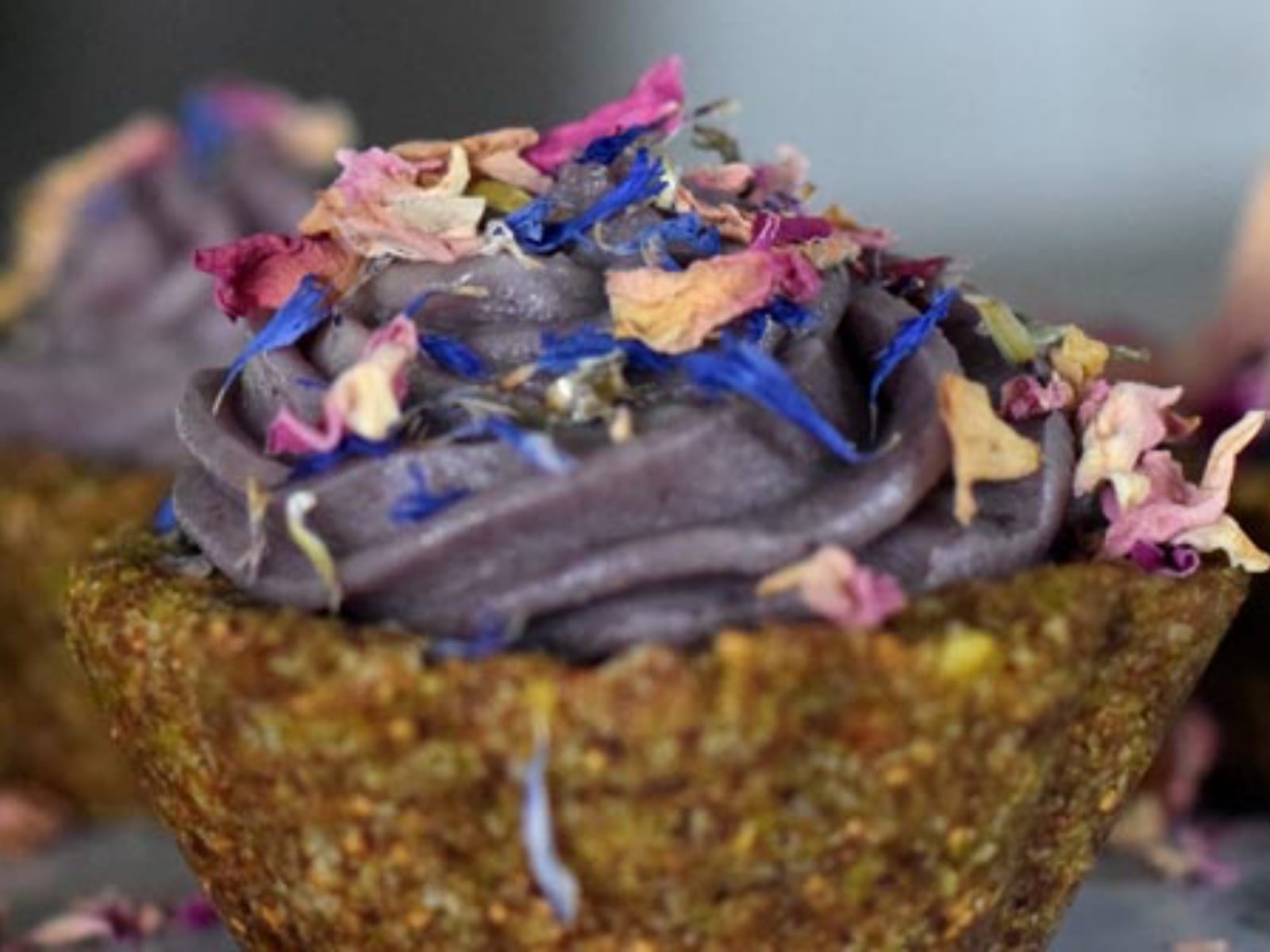 Lavender Tarts with blueberry and fig