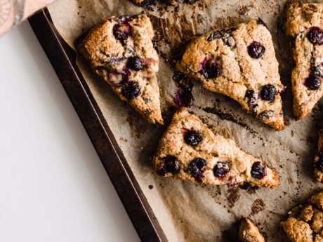 Thyme and Concord Grape Scone