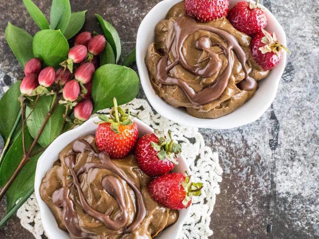 Chocolate avocado mousse