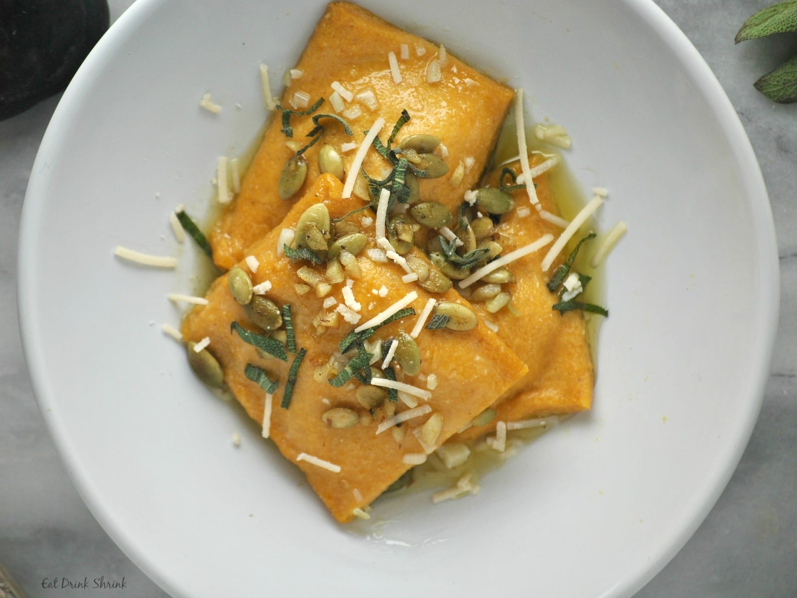 Vegan Pumpkin Ravioli
