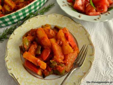 Roasted Potatoes with Peppers