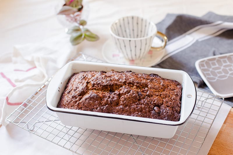 Spiced Dark Chocolate Banana Bread [Vegan]