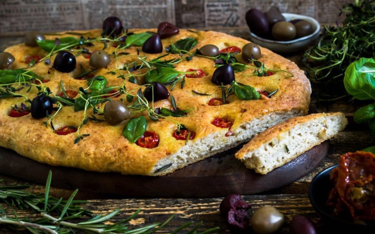Oat and Quinoa Focaccia Bread