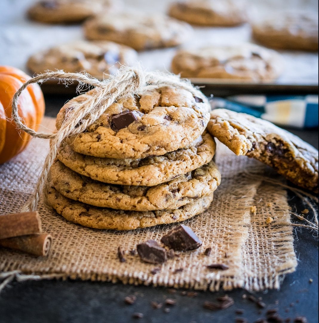 Pumpkin Chocolate Chip Cookies [Vegan]