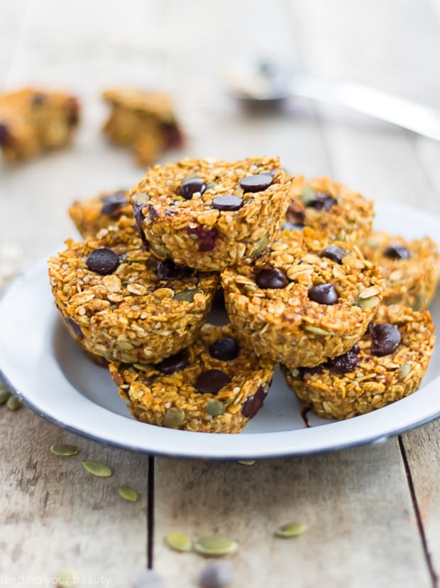 Pumpkin Oatmeal Lentil Cups [Vegan]