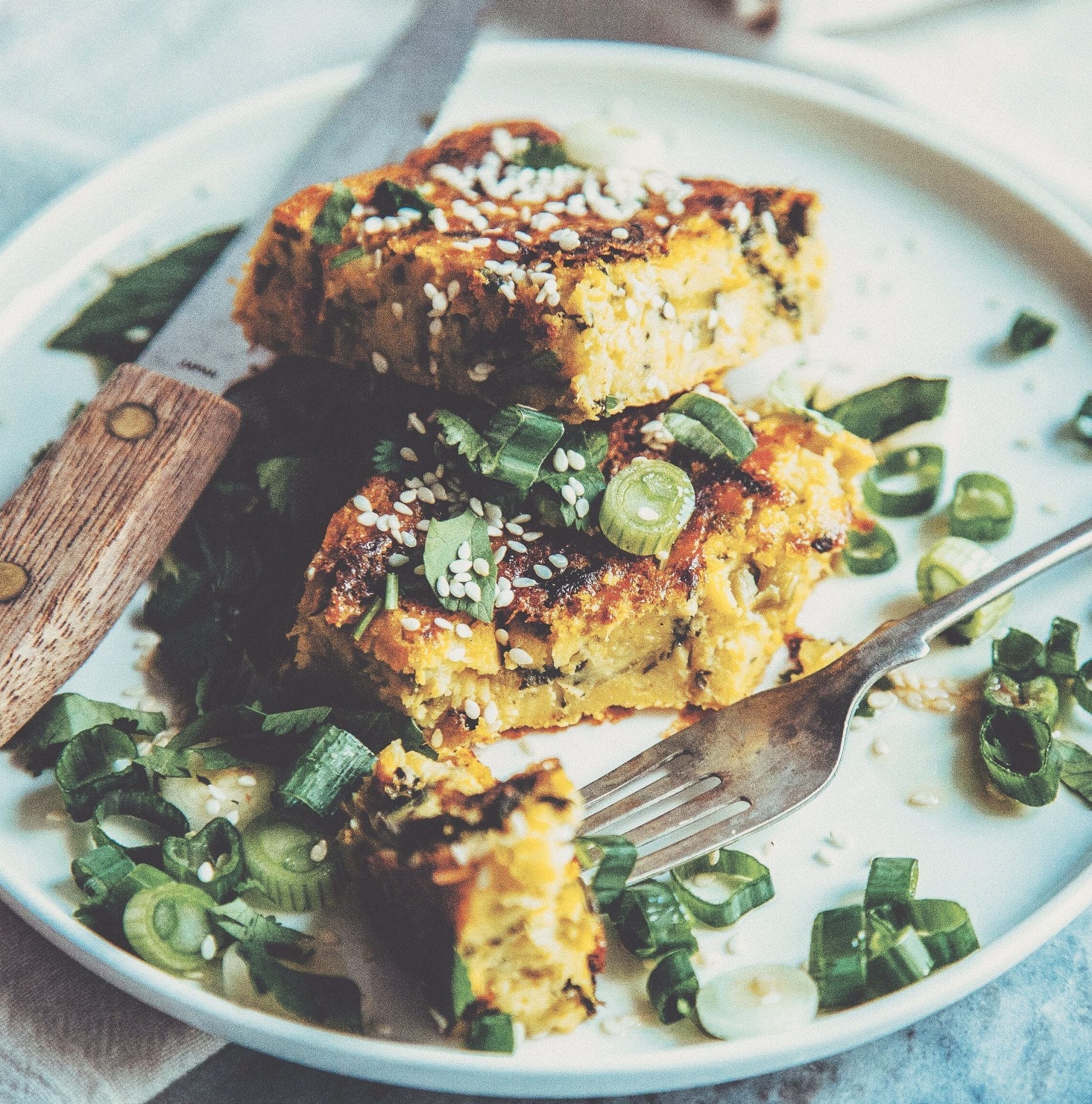 Broccoli Frittata with Sun-Dried Tomatoes, Onions and Garlic