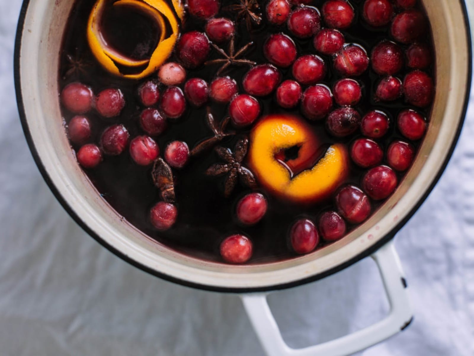 Mulled Rose Cranberry Pear Cider