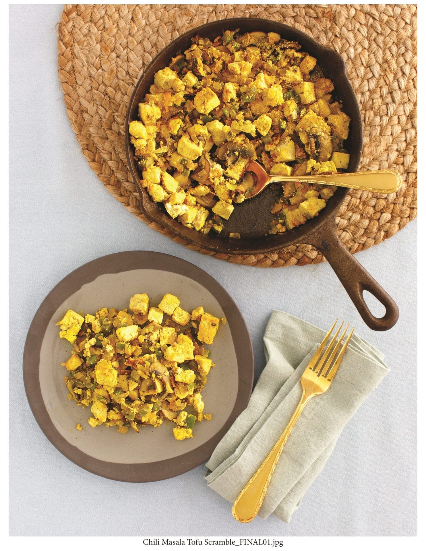 Chili Masala Tofu Scramble