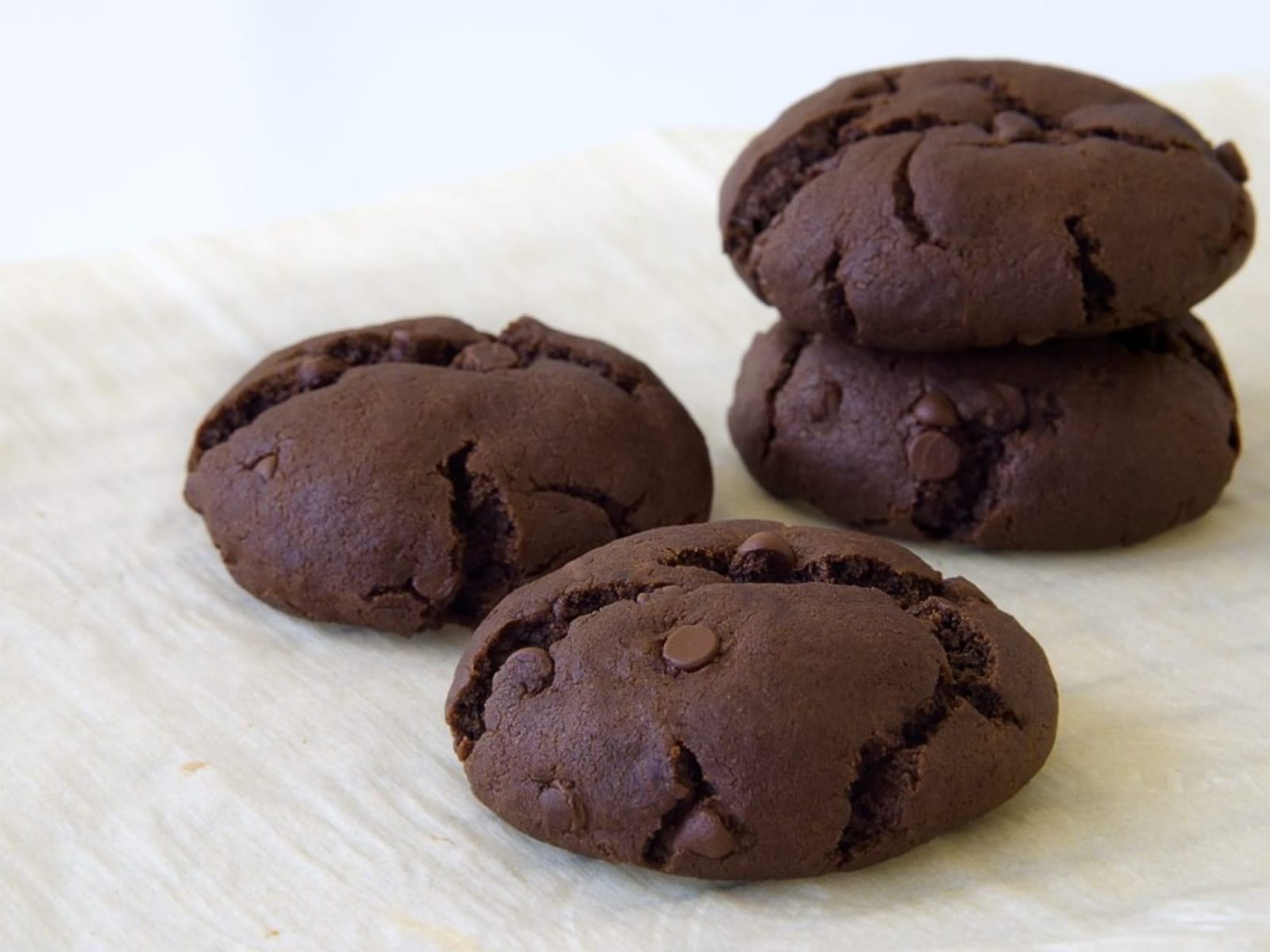 Vegan Double Chocolate Chip Cookies