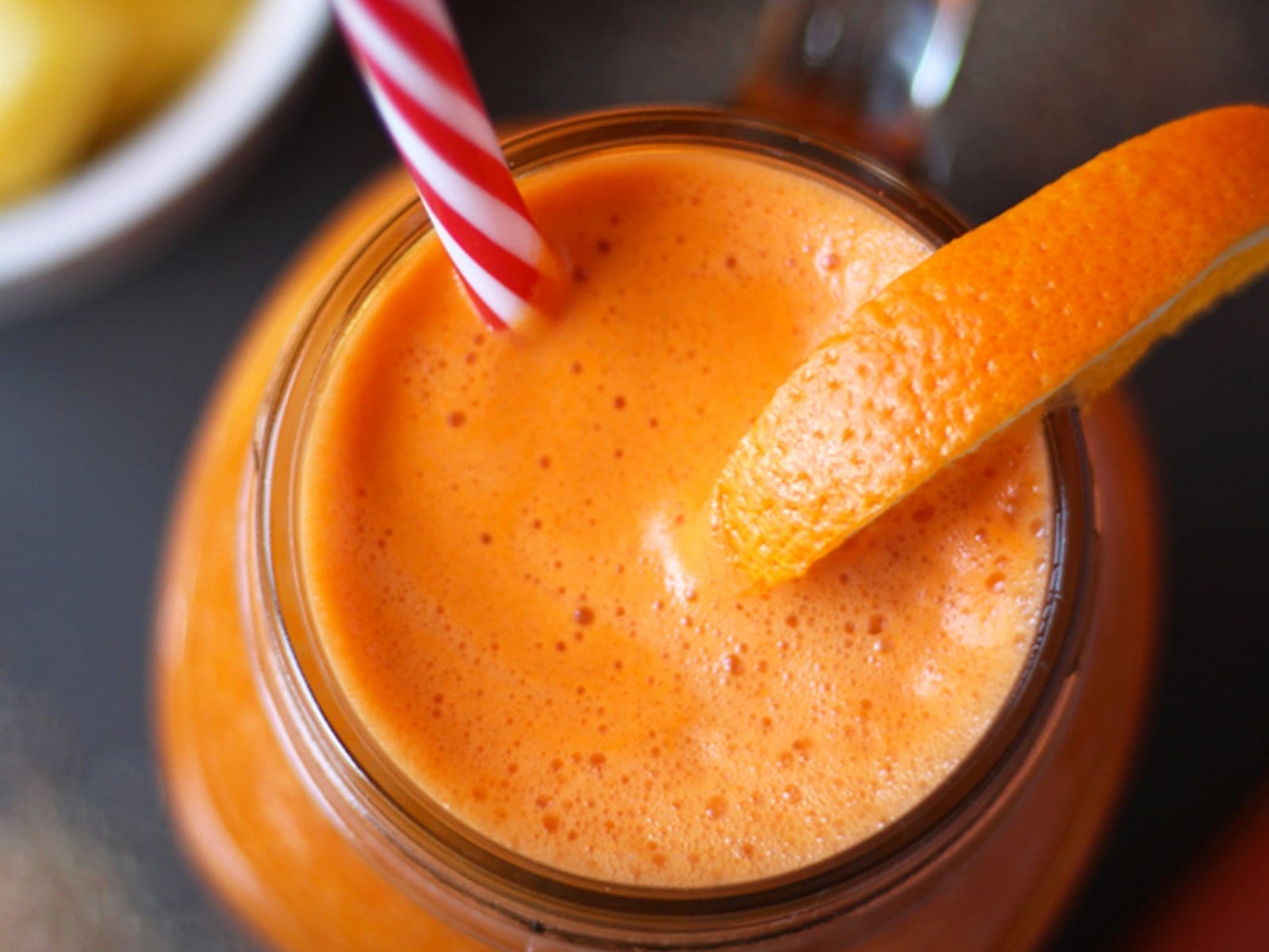 vitamin D-rich orange, carrot, and pineapple juice