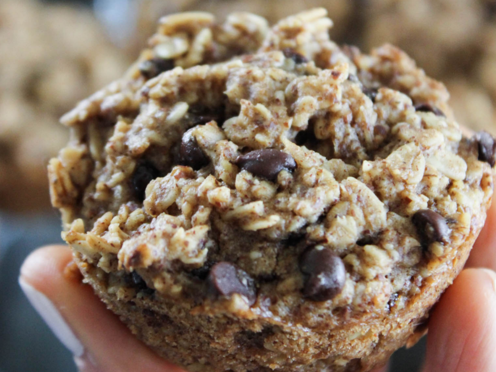 easy vegan breakfast chocolate chip muffins