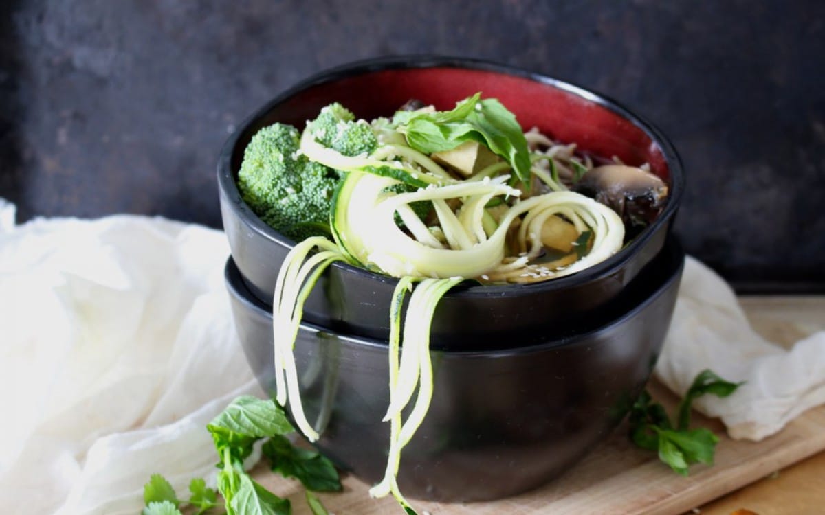 Ramen Noodles With Portobello Mushrooms